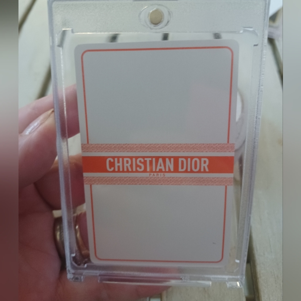 CHRISTIAN DIOR ACE OF HEARTS PLAYING CARD WITH CASE - Picture 2 of 2